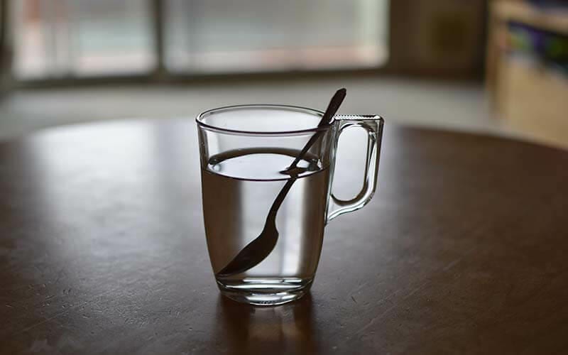 gargling with salt water